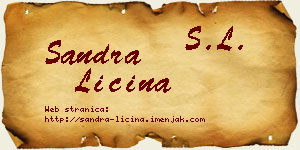 Sandra Ličina vizit kartica